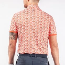 Galvin Green Golf Shirt - Madden Ventil8 - Orange AW23 -Golf Fashion Shop madden d01000049395 s5