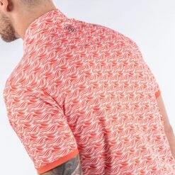 Galvin Green Golf Shirt - Madden Ventil8 - Orange AW23 -Golf Fashion Shop madden d01000049395 s6