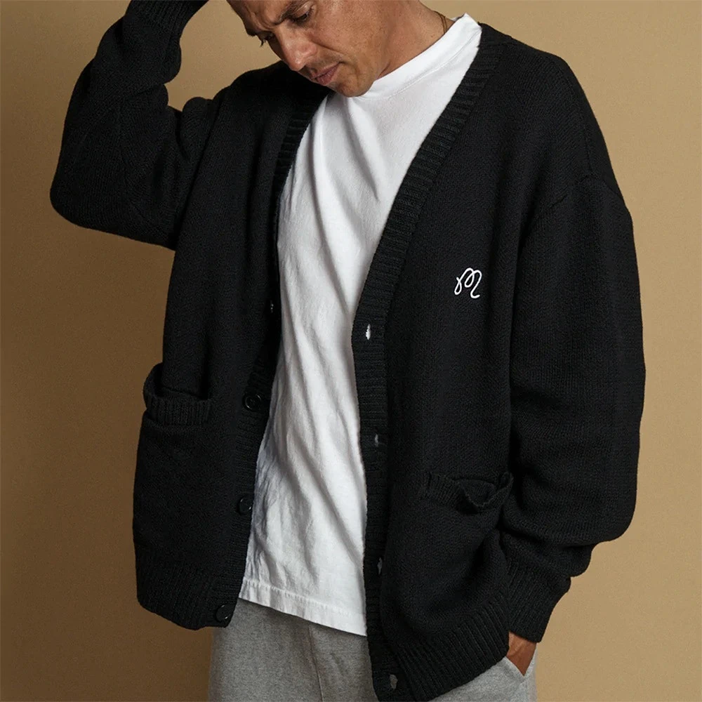 Malbon Golf Jumper - Legends Cardigan - Black SS23 8 Malbon Golf Jumper - Legends Cardigan - Black SS23 - Image 6