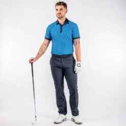 Galvin Green Golf Shirt - Malcolm Ventil8 - Blue AW23 21 Galvin Green Golf Shirt - Malcolm Ventil8 - Blue AW23 -Golf Fashion Shop malcolm d01000059380 s2