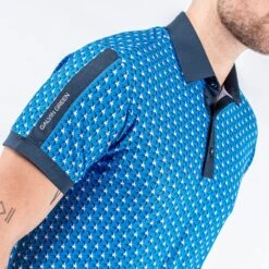 Galvin Green Golf Shirt - Malcolm Ventil8 - Blue AW23 19 Galvin Green Golf Shirt - Malcolm Ventil8 - Blue AW23 -Golf Fashion Shop malcolm d01000059380 s3