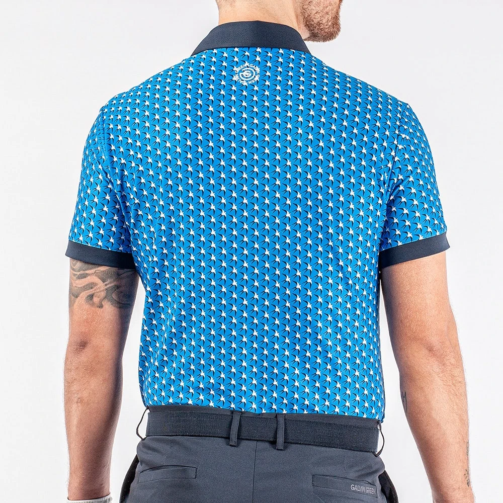 Galvin Green Golf Shirt - Malcolm Ventil8 - Blue AW23 8 Galvin Green Golf Shirt - Malcolm Ventil8 - Blue AW23 - Image 6
