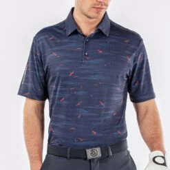 Galvin Green Golf Shirt - Marin Ventil8 - Navy AW23 -Golf Fashion Shop marin d01000139391 s1 1