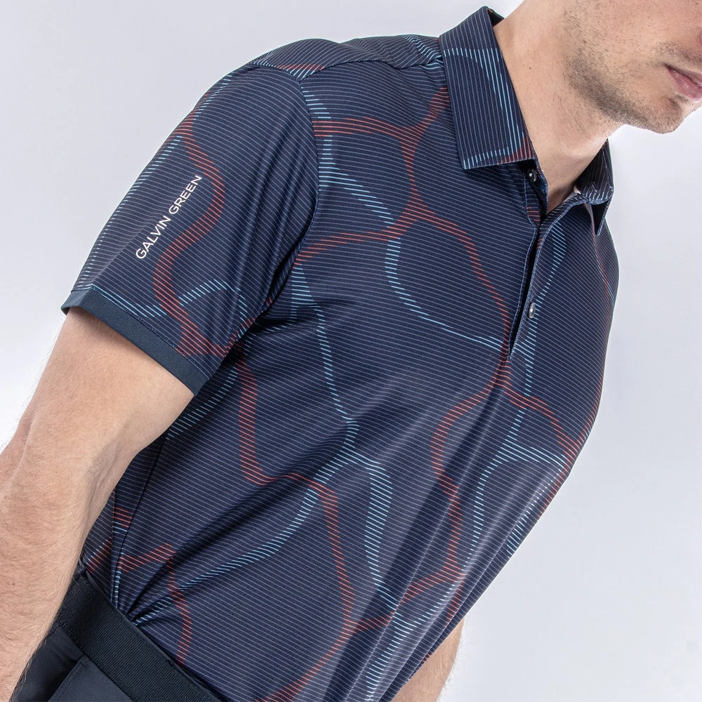 Galvin Green Golf Shirt - Markos Ventil8 - Navy AW23 10 Galvin Green Golf Shirt - Markos Ventil8 - Navy AW23 - Image 8