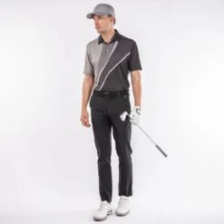 Galvin Green Golf Shirt - Mico Ventil8 - Black AW23 -Golf Fashion Shop mico d01000109396 s2