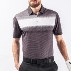 Galvin Green Golf Shirt - Mo Ventil8 - Black AW23 -Golf Fashion Shop mo d01000119378 s1