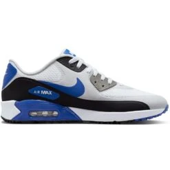 Nike Golf Shoes - Air Max 90 G - White - Game Royal 2023 -Golf Fashion Shop nike air max 90 golf shoes 2023 18