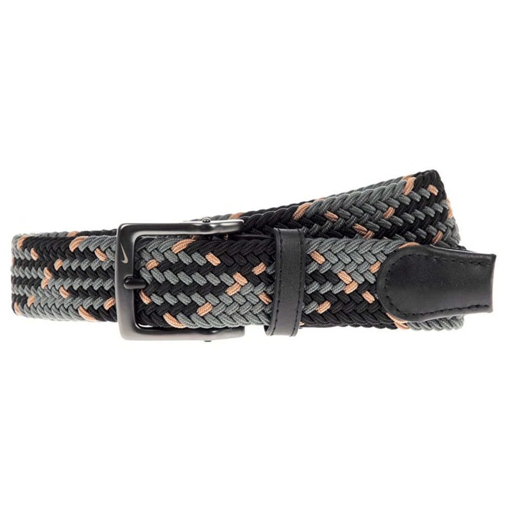 Nike Golf Belt - Stretch Woven - Iron Grey Multi 2023 3 Nike Golf Belt - Stretch Woven - Iron Grey Multi 2023