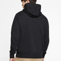 Nike Golf Hoodie - NSW Club Fleece Pullover - Black FA23 -Golf Fashion Shop nike golf hoodie nsw club fleece pullover black su23 bv2654 010 ab