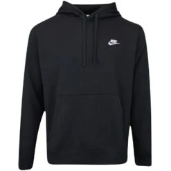 Nike Golf Hoodie - NSW Club Fleece Pullover - Black FA23