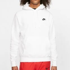 Nike Golf Hoodie - NSW Club Fleece Pullover - White FA23 16 Nike Golf Hoodie - NSW Club Fleece Pullover - White FA23 -Golf Fashion Shop nike golf hoodie nsw club fleece pullover white su23 bv2654 100 a