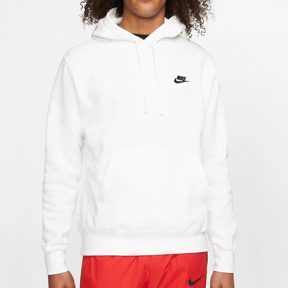 Nike Golf Hoodie - NSW Club Fleece Pullover - White FA23 7 Nike Golf Hoodie - NSW Club Fleece Pullover - White FA23 - Image 5
