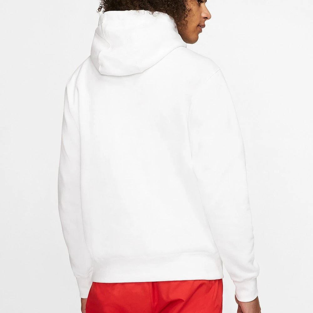 Nike Golf Hoodie - NSW Club Fleece Pullover - White FA23 8 Nike Golf Hoodie - NSW Club Fleece Pullover - White FA23 - Image 6