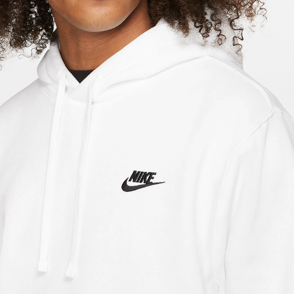 Nike Golf Hoodie - NSW Club Fleece Pullover - White FA23 9 Nike Golf Hoodie - NSW Club Fleece Pullover - White FA23 - Image 7
