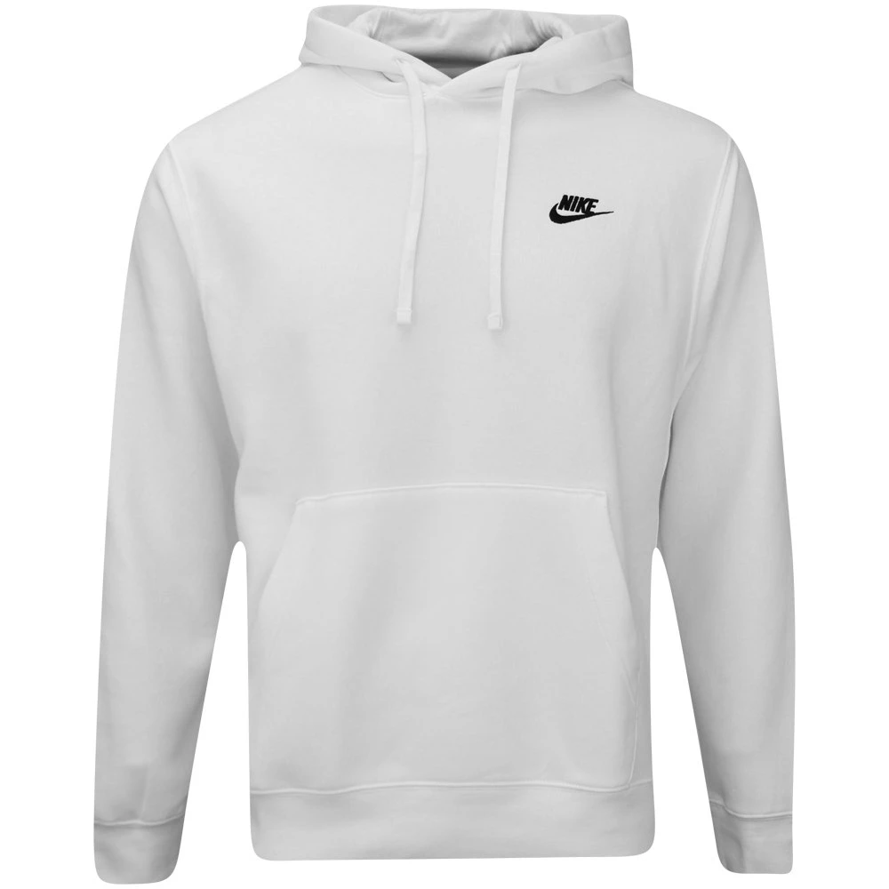 Nike Golf Hoodie - NSW Club Fleece Pullover - White FA23 3 Nike Golf Hoodie - NSW Club Fleece Pullover - White FA23