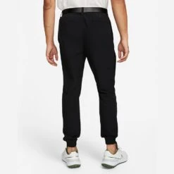 Nike Golf Trousers - NK Unscripted Cuffed Jogger - Black FA23 -Golf Fashion Shop nike golf joggers black detail 01