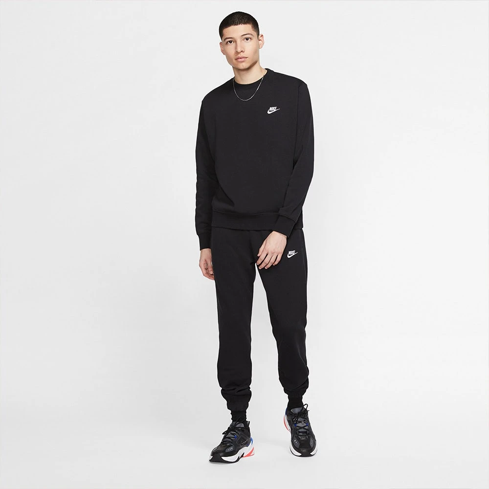 Nike Golf Jumper - NSW Club Fleece Crew Neck - Black FA23 10 Nike Golf Jumper - NSW Club Fleece Crew Neck - Black FA23 - Image 8