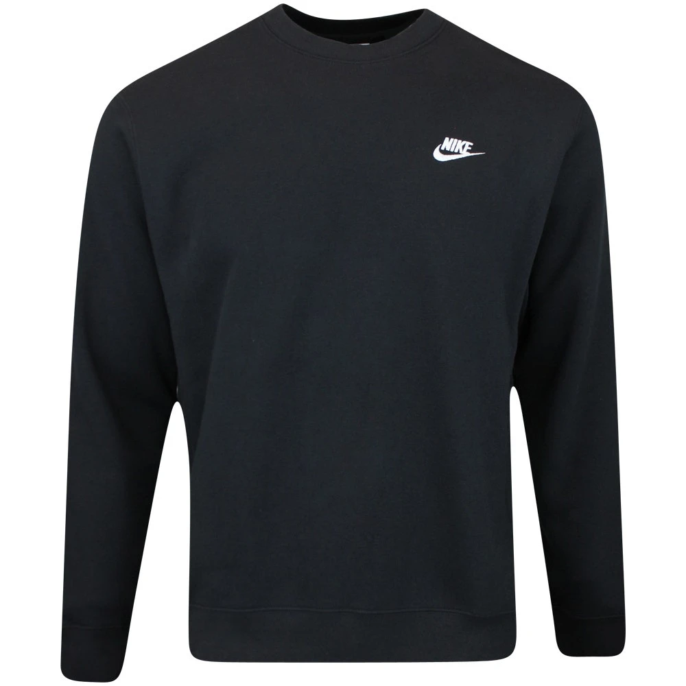 Nike Golf Jumper - NSW Club Fleece Crew Neck - Black FA23 3 Nike Golf Jumper - NSW Club Fleece Crew Neck - Black FA23