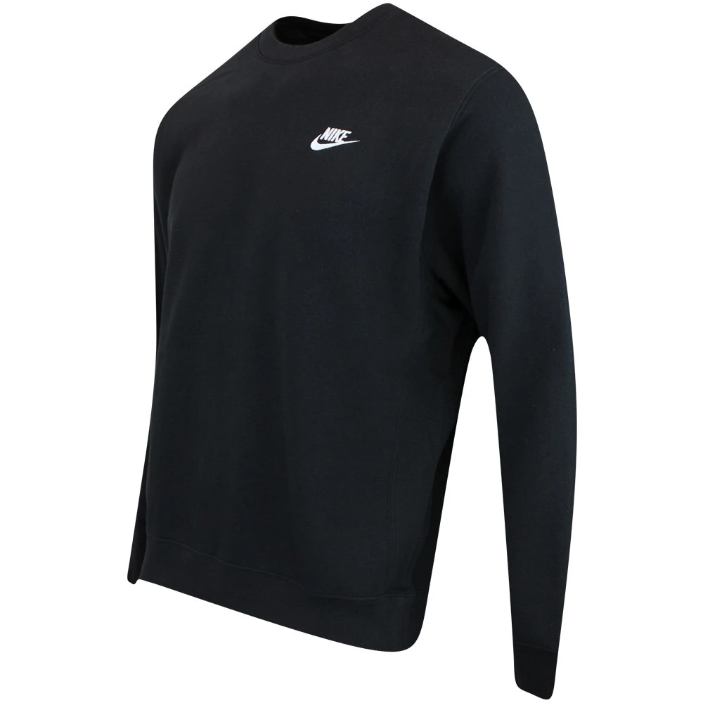 Nike Golf Jumper - NSW Club Fleece Crew Neck - Black FA23 4 Nike Golf Jumper - NSW Club Fleece Crew Neck - Black FA23 - Image 2
