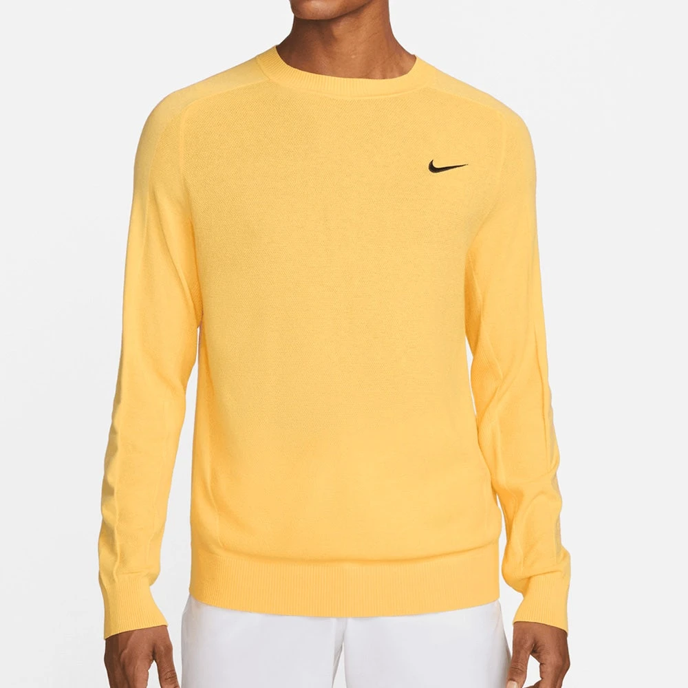 Nike Golf Jumper - TW Knit Crew Neck - Topaz Gold SU23 3 Nike Golf Jumper - TW Knit Crew Neck - Topaz Gold SU23