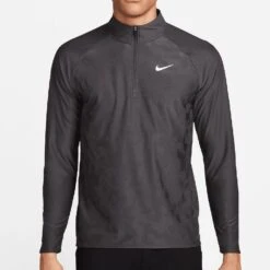 Nike Golf Pullover - NK DF ADV Tour Vapor - Anthracite SP23 -Golf Fashion Shop nike golf pullover nk df adv tour vapor anthracite sp23 dr5281 060 b