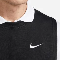 Nike Golf Pullover - NK DF Tour Slipover Vest - Black SU23 -Golf Fashion Shop nike golf pullover nk df tour slipover vest black su23 dr5289 010 104