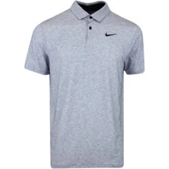 Nike Golf Shirt - NK DF Tour Heather Polo - Midnight Navy FA23