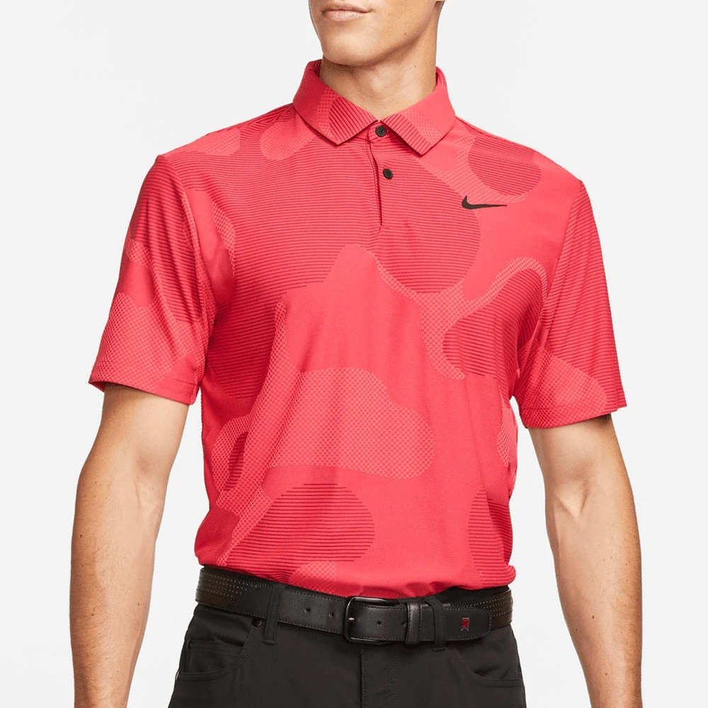 Nike Golf Shirt - NK DF ADV Tour Camo Polo - Noble Red FA23 7 Nike Golf Shirt - NK DF ADV Tour Camo Polo - Noble Red FA23 - Image 5