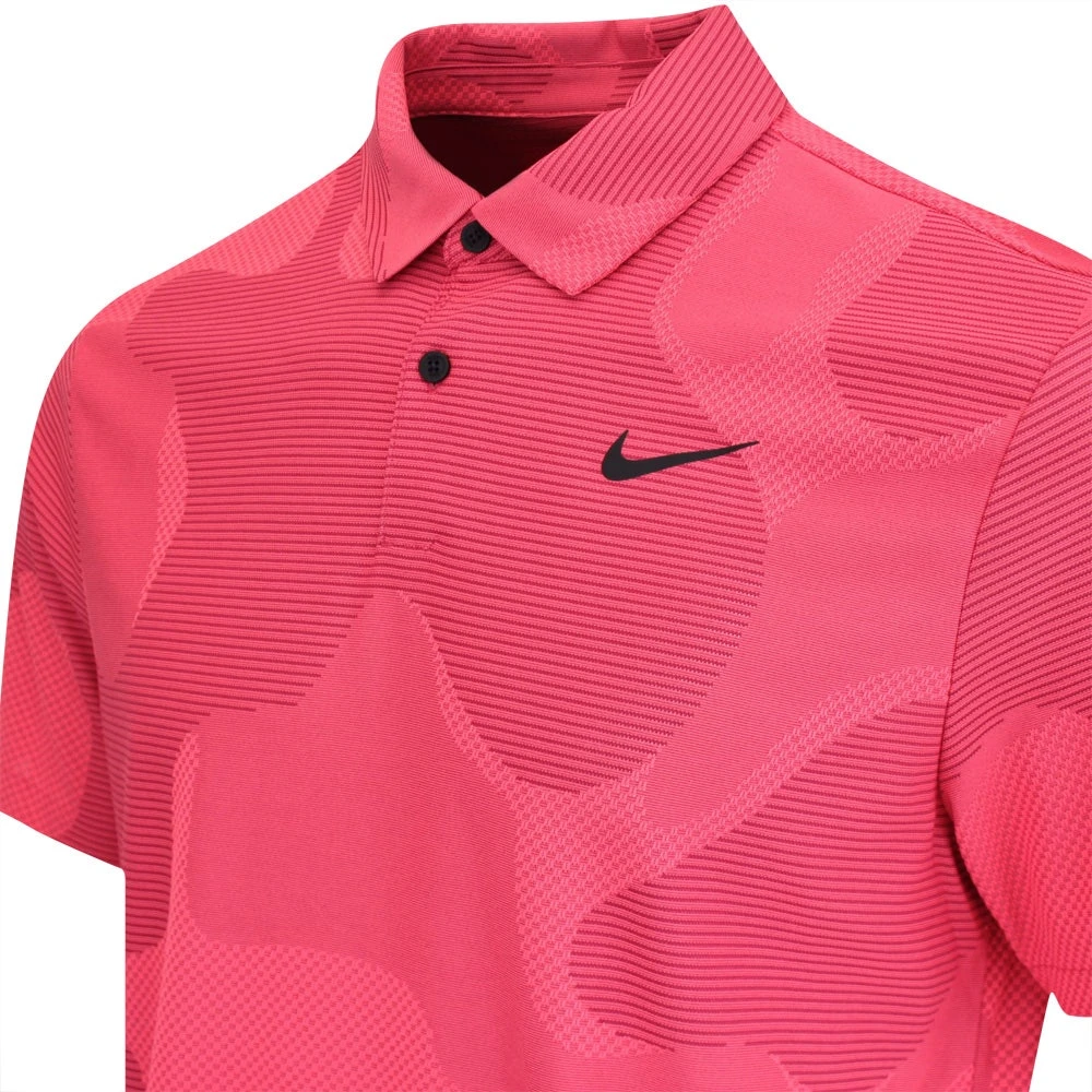 Nike Golf Shirt - NK DF ADV Tour Camo Polo - Noble Red FA23 6 Nike Golf Shirt - NK DF ADV Tour Camo Polo - Noble Red FA23 - Image 4