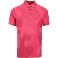 Nike Golf Shirt - NK DF ADV Tour Camo Polo - Noble Red FA23