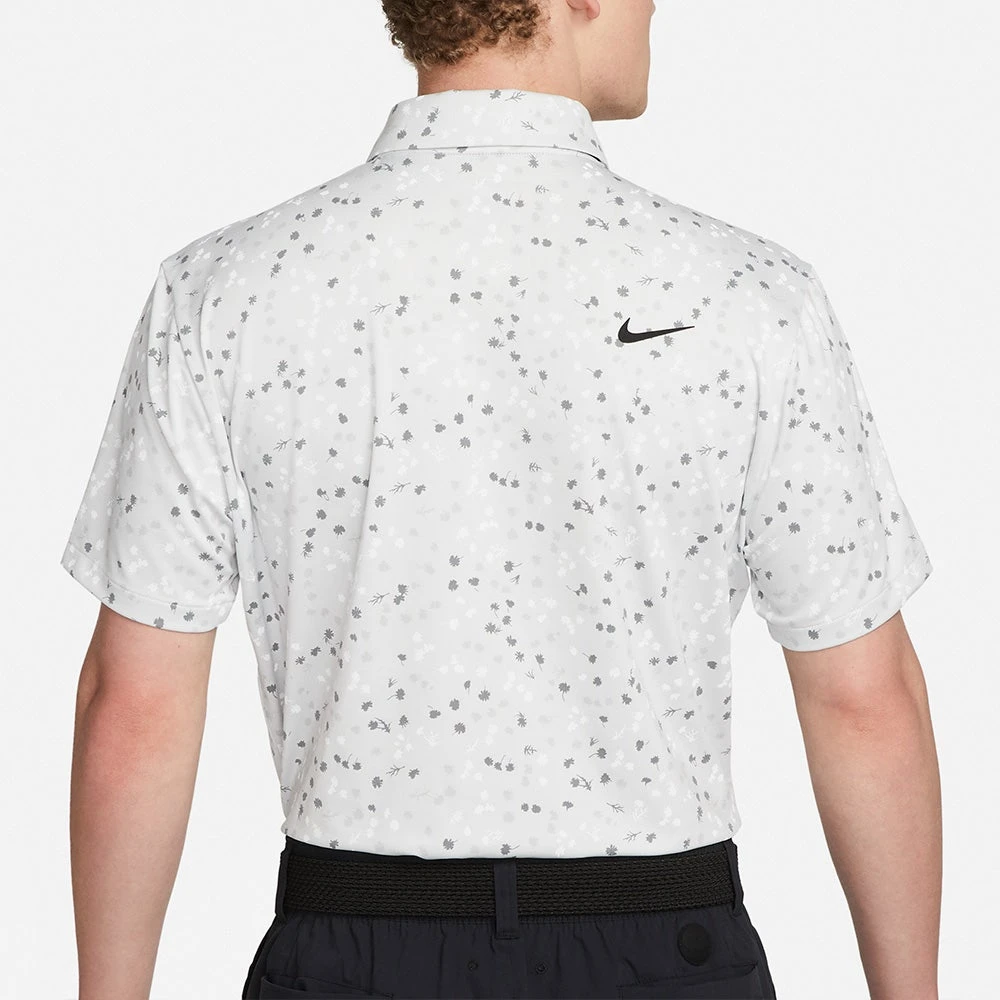 Nike Golf Shirt - NK DF Tour Floral Polo - Photon Dust FA23 8 Nike Golf Shirt - NK DF Tour Floral Polo - Photon Dust FA23 - Image 6