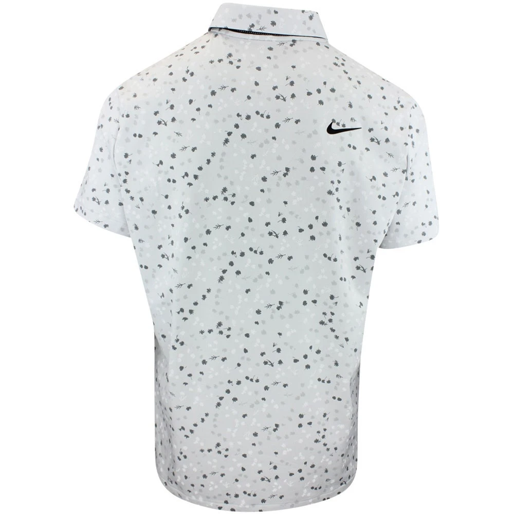 Nike Golf Shirt - NK DF Tour Floral Polo - Photon Dust FA23 5 Nike Golf Shirt - NK DF Tour Floral Polo - Photon Dust FA23 - Image 3