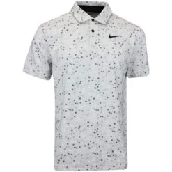 Nike Golf Shirt - NK DF Tour Floral Polo - Photon Dust FA23