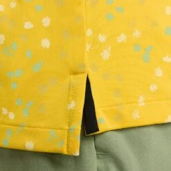 Nike Golf Shirt - NK DF Tour Floral Polo - Vivid Sulphur SU23 -Golf Fashion Shop nike golf shirt nk df tour floral polo vivid sulphur su23 dx6089 709 4