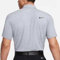 Nike Golf Shirt - NK DF Tour Heather Polo - Midnight Navy FA23 -Golf Fashion Shop nike golf shirt nk df tour heather polo midnight navy sp23 dv3123 410 164
