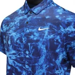 Nike Golf Shirt - NK DF Tour Solar Floral Polo - Dutch Blue FA23 -Golf Fashion Shop nike golf shirt nk df tour solar floral polo dutch blue fa23 image 201