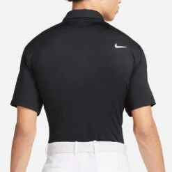 Nike Golf Shirt - NK DF Tour Solid Polo - Black FA23 17 Nike Golf Shirt - NK DF Tour Solid Polo - Black FA23 -Golf Fashion Shop nike golf shirt nk df tour solid polo black sp23 dr5298 010 c