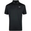 Nike Golf Shirt - NK DF Tour Solid Polo - Black FA23