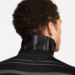 Nike Golf Shirt - NK DF Tour Stripe Polo - Black SP23 -Golf Fashion Shop nike golf shirt nk df tour stripe polo black sp23 dr5300 010 96