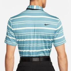 Nike Golf Shirt - NK DF Tour Stripe Polo - Mineral Teal SP23 -Golf Fashion Shop nike golf shirt nk df tour stripe polo mineral teal sp23 dr5300 379 191
