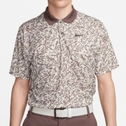 Nike Golf Shirt - NK DF Victory+ Print Polo - Coconut Milk SU23 -Golf Fashion Shop nike golf shirt nk df victory plus print polo coconut milk su23 dv8497 113 b
