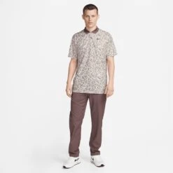 Nike Golf Shirt - NK DF Victory+ Print Polo - Coconut Milk SU23 -Golf Fashion Shop nike golf shirt nk df victory plus print polo coconut milk su23 dv8497 113 d