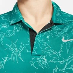Nike Golf Shirt - Tiger Woods ADV Floral Polo - Geode Teal SU23 -Golf Fashion Shop nike golf shirt tiger woods adv floral polo geode teal su23 dx6092 381 128