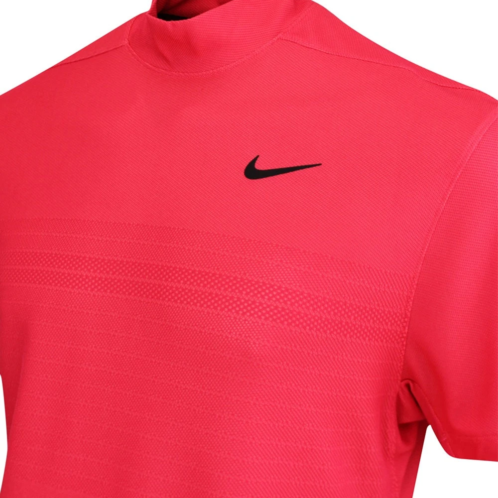 Nike Golf Shirt - Tiger Woods ADV Mock Neck - Ember Glow FA23 6 Nike Golf Shirt - Tiger Woods ADV Mock Neck - Ember Glow FA23 - Image 4