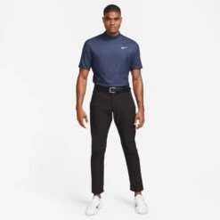Nike Golf Shirt - Tiger Woods ADV Mock Neck - Midnight Navy FA23 -Golf Fashion Shop nike golf shirt tiger woods adv mock neck midnight navy fa23 dr5324 410 46