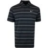 Nike Golf Shirt - NK DF Tour Stripe Polo - Black SP23