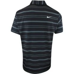 Nike Golf Shirt - NK DF Tour Stripe Polo - Black SP23 -Golf Fashion Shop nike golf shirt 0073 dr5300 010 p