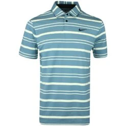 Nike Golf Shirt - NK DF Tour Stripe Polo - Mineral Teal SP23