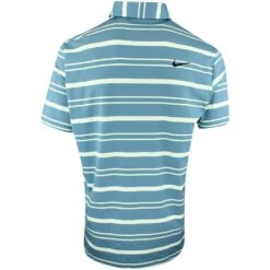 Nike Golf Shirt - NK DF Tour Stripe Polo - Mineral Teal SP23 -Golf Fashion Shop nike golf shirt 0073 dr5300 379 e
