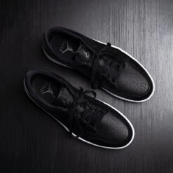 Nike Golf Shoes - Air Jordan 1 Low G - Black Croc SP23 -Golf Fashion Shop nike golf shoes air jordan 1 black croc detail 04